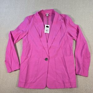 A New Day Womens S Pink Blazer Jacket 1 Button Lined NWT